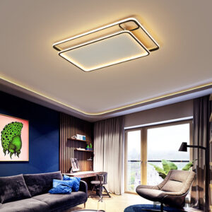 ไฟเพดานมินิมอล สี่เหลี่ยมผืนผ้า โคมไฟ LED ติดเพดาน