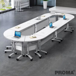 โต๊ะประชุมพลาสติกขนาดใหญ่ พับได้ สำหรับการประชุม