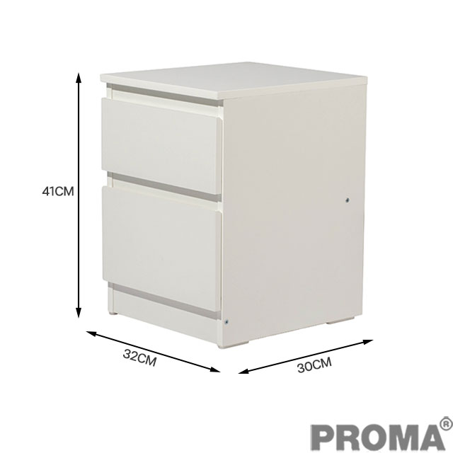 โต๊ะข้างเตียงมินิ ชั้นวางของขนาดเล็ก ตู้เก็บของข้างเตียง Bedside Table  Modern Shelf Small Cabinet Bedroom - Proma