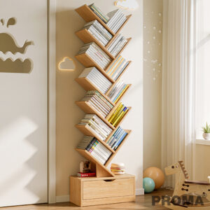 ชั้นวางหนังสือขนาด ตู้เก็บหนังสือดีไซน์ต้นไม้ Tree-Shaped Small Bookshelf  Rack Bookcase - Proma
